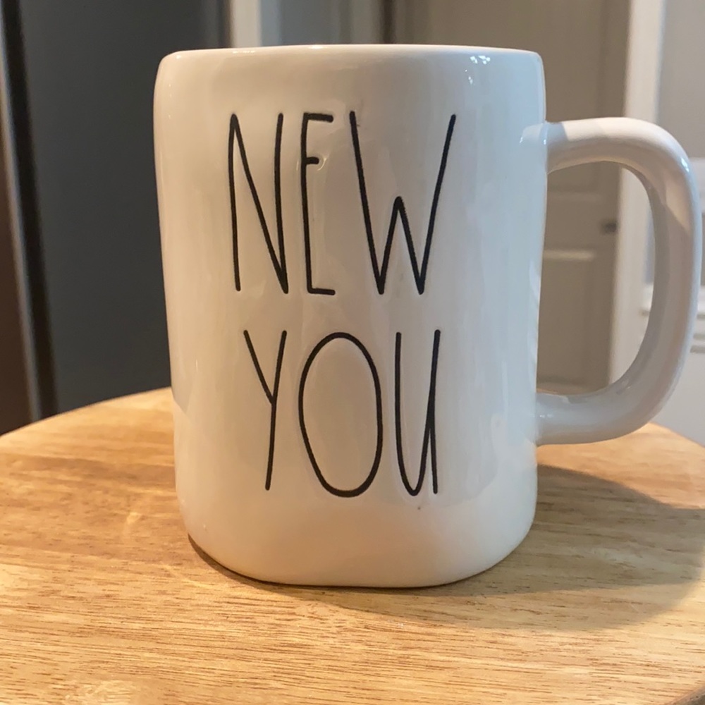 Rae Dunn coffee cup “New You”